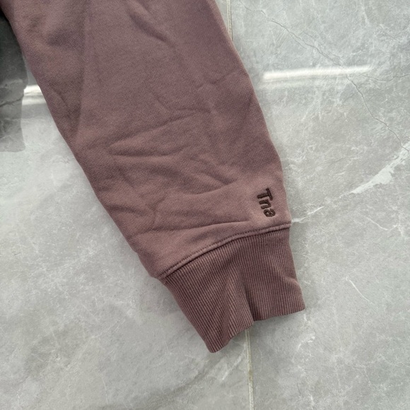 Women’s TNA Perfect Cozy Fleece Cropped Crew Neck Sweatshirt Size Medium - Picture 7 of 15